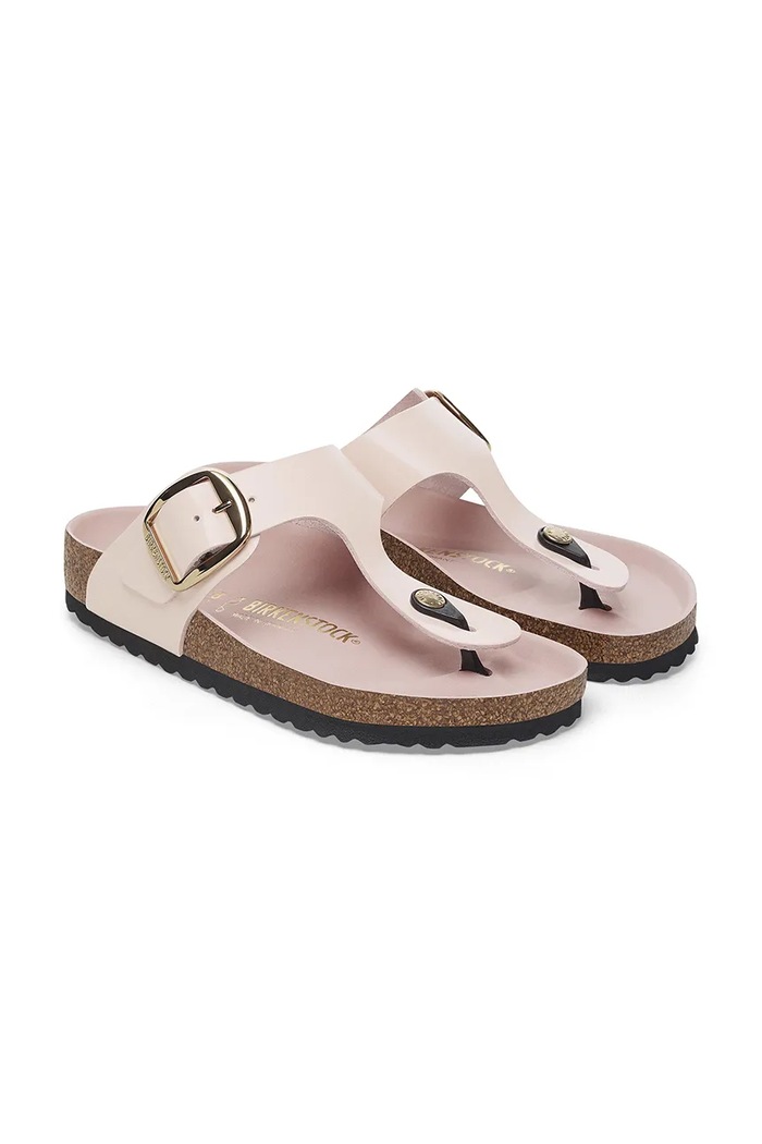 Кожаные вьетнамки Birkenstock Gizeh Big Buckle Birkenstock 1029484 розовый
