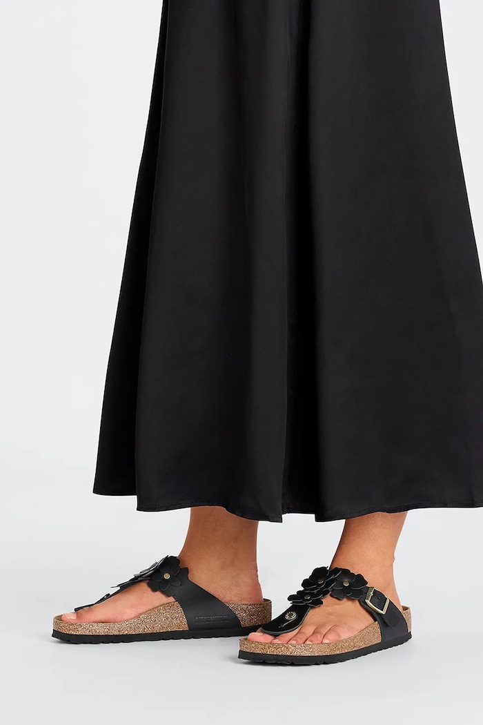 Birkenstock japonki skórzane Gizeh Flowers 1026719