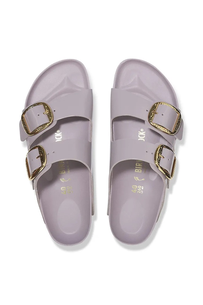 Δερμάτινες παντόφλες Birkenstock Arizona Hammered Buckle 1029762 μωβ