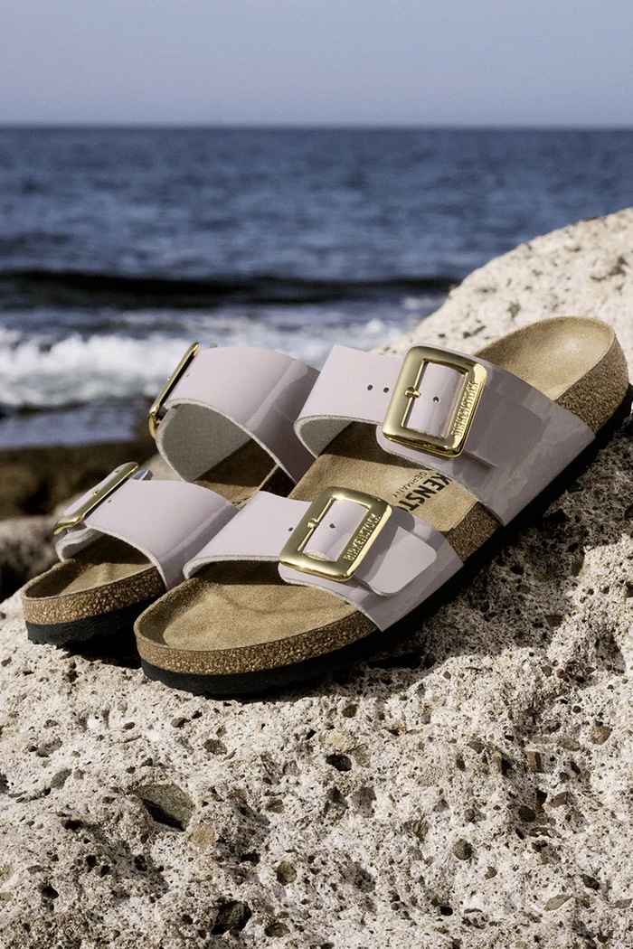 Birkenstock klapki Sydney Patent Cushion Buckle 1029473