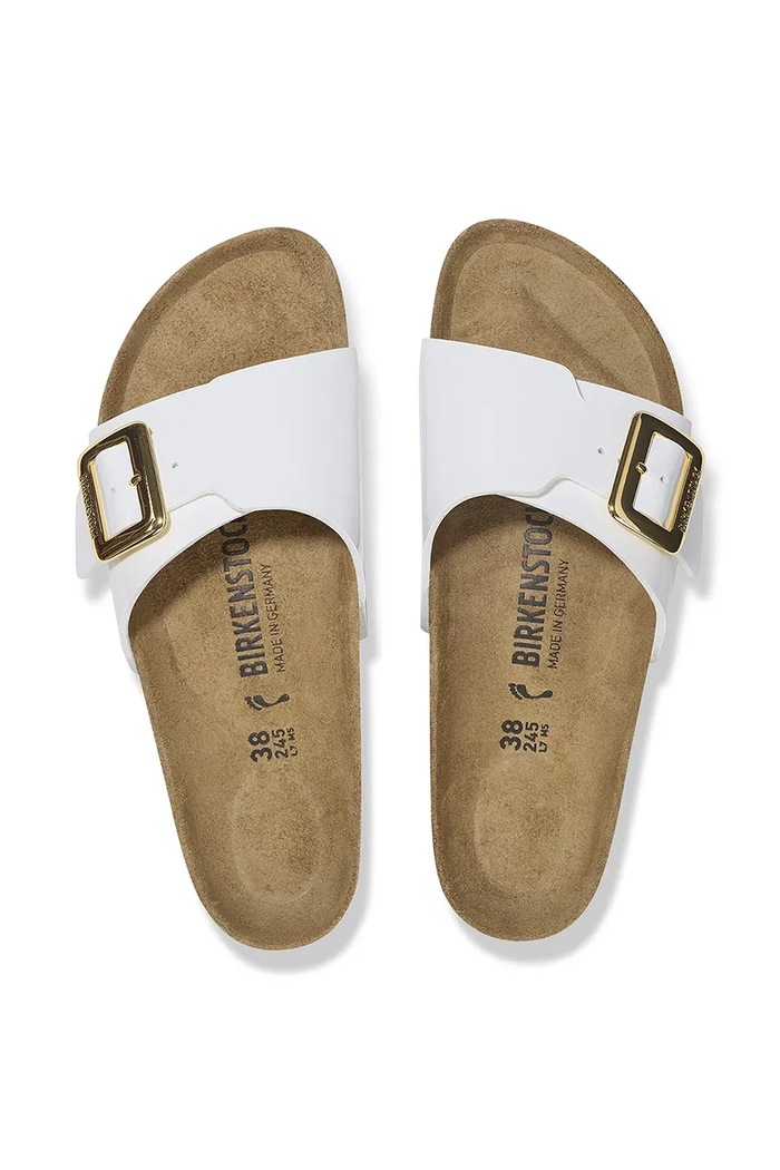 Birkenstock klapki Catalina Patent Cushion Buckle 1029437 biały