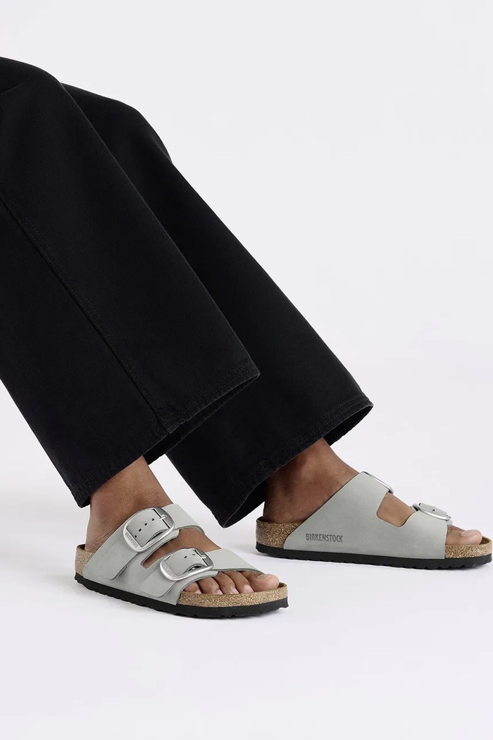Natikače od nubuk kože Birkenstock Arizona Big Buckle 1029311
