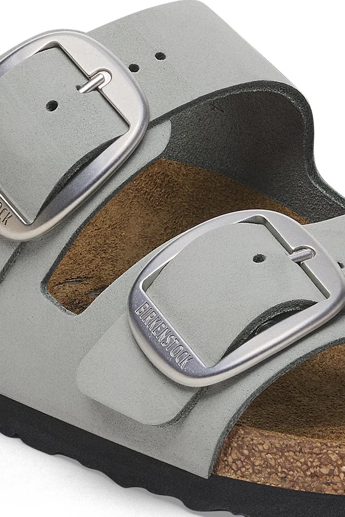 Obuća Natikače od nubuk kože Birkenstock Arizona Big Buckle 1029311 siva