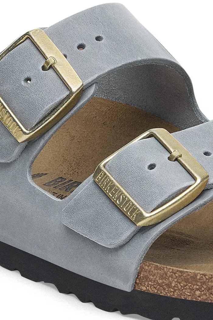 Obuv Kožené šľapky Birkenstock Arizona 1029253 sivá