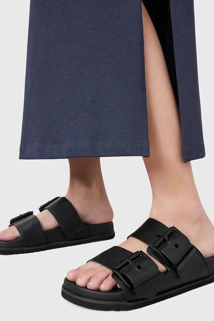 AllSaints slapi de piele Sian Sandal W034FC.BLK