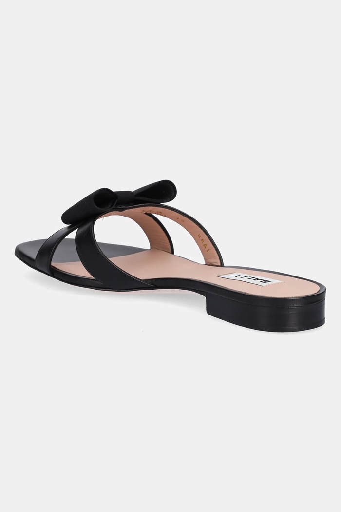 Încălțăminte Bally slapi de piele WF105A.NA077.U901 negru