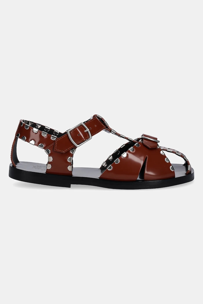 Кожени сандали Bally WF0043.VT935.U8E4 кафяв SS25