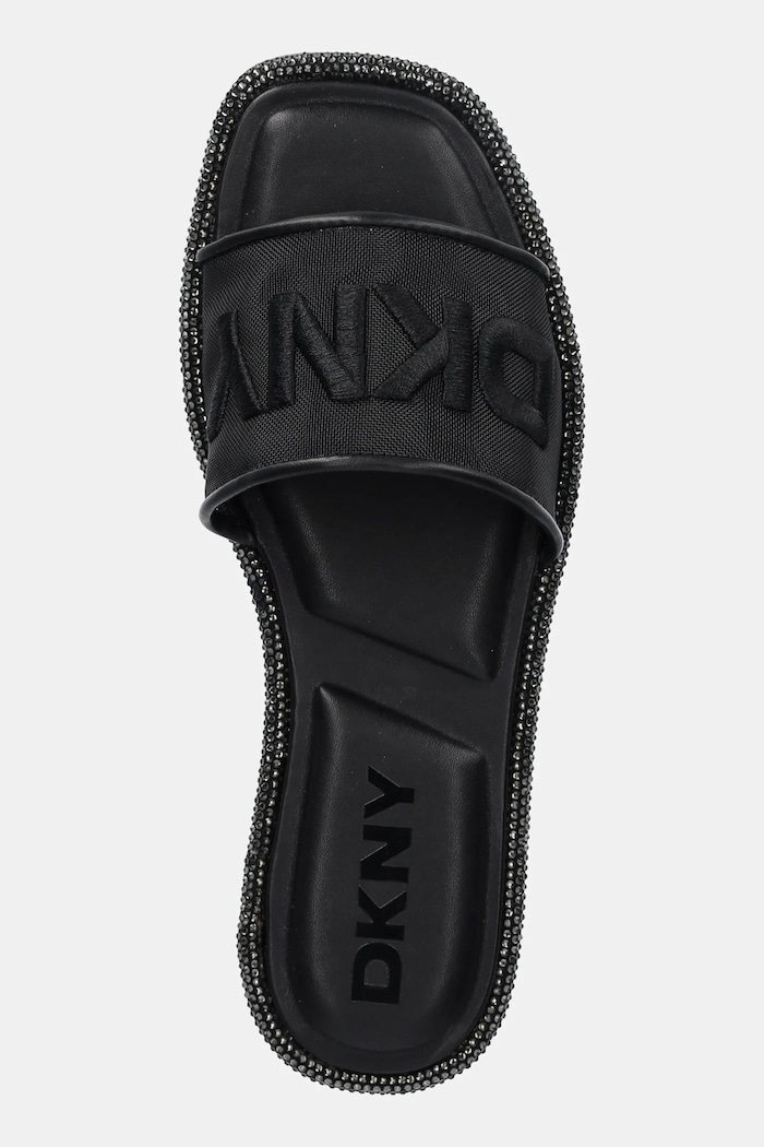Pantofle Dkny Badin Logo černá K1565205.BLK