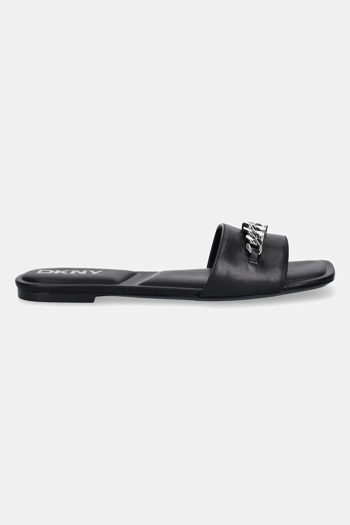 Kožené šľapky Dkny Dania K1544758.BLK čierna SS25