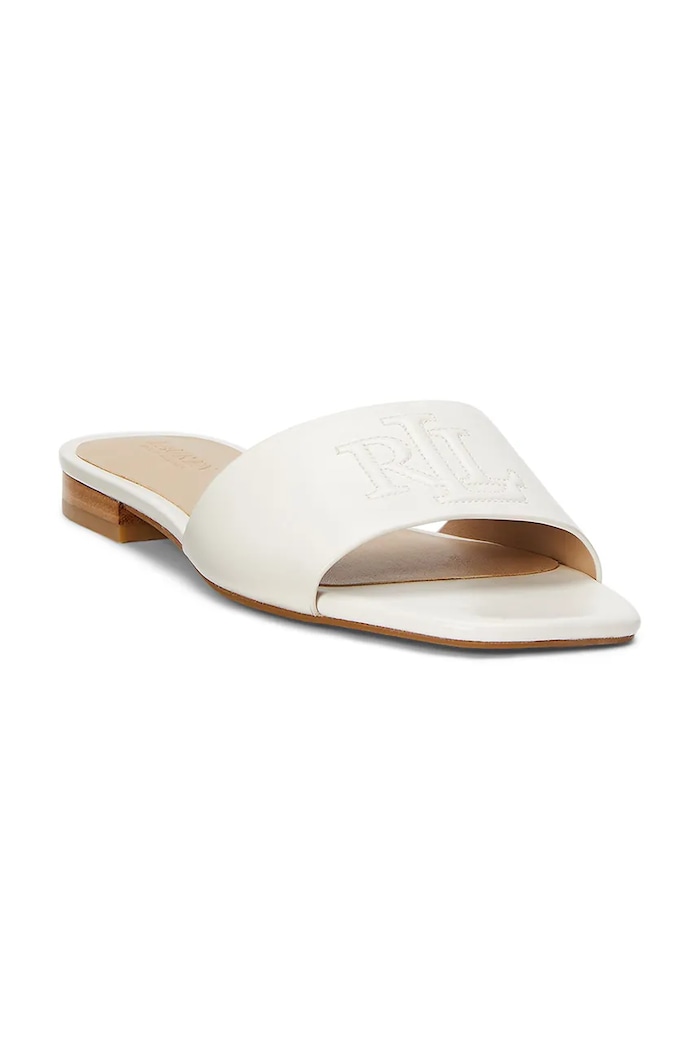 Lauren Ralph Lauren slapi de piele Everley Sld 802959143009.100 bej SS26