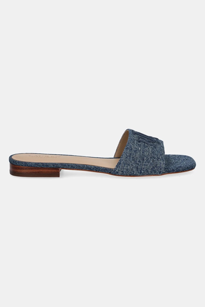 Lauren Ralph Lauren klapki Everley Sld 802966836001.400 niebieski SS25