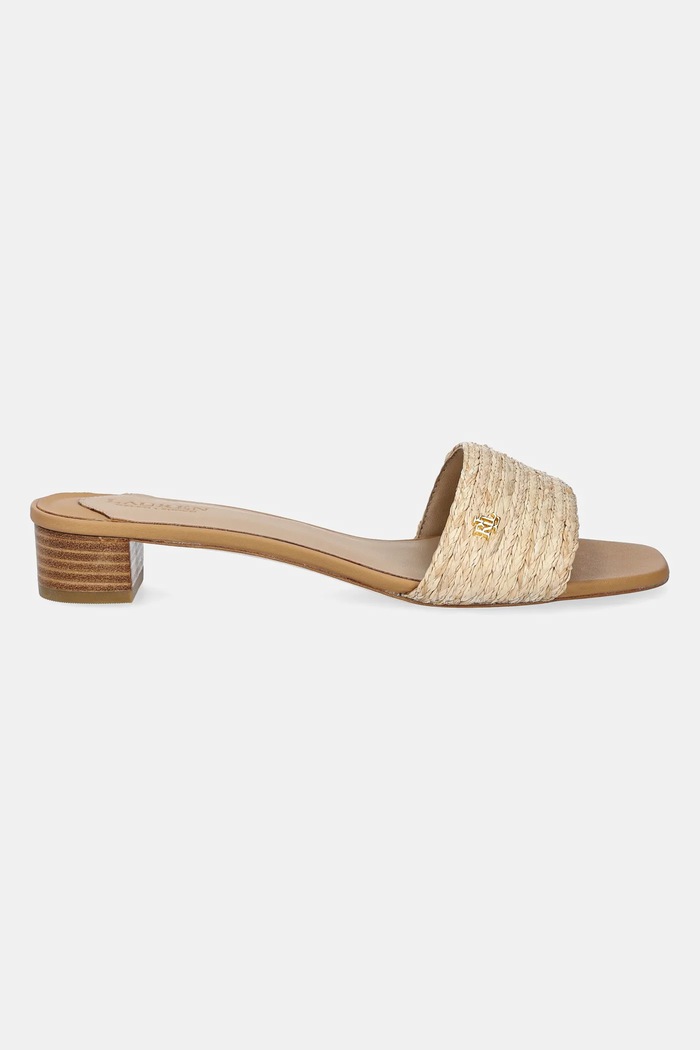Lauren Ralph Lauren klapki Fay 802966850001.101 beżowy SS25