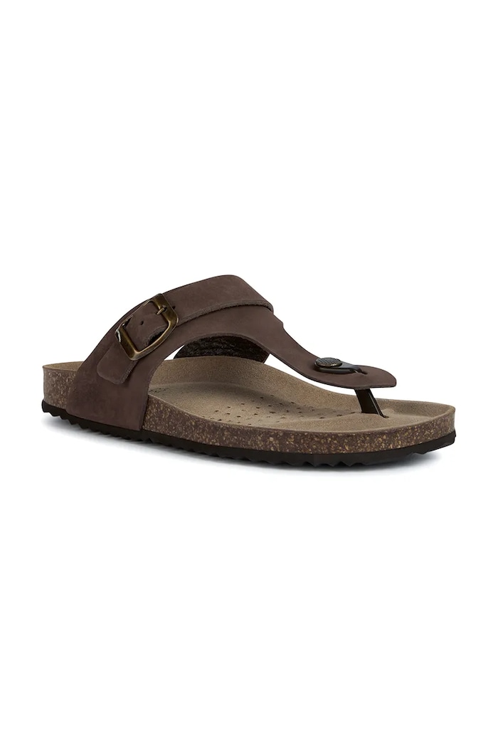 Nubukové šľapky Geox D BRIONIA D35LSK.00032.C6009 hnedá SS26