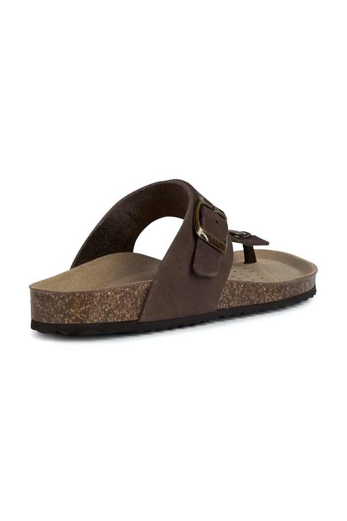 Obuv Nubukové šľapky Geox D BRIONIA D35LSK.00032.C6009 hnedá