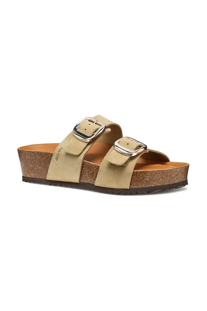 Geox Semišové pantofle Geox D BRIONIA H D551DA.00022.C6738 hnědá SS25