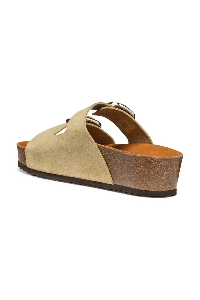 Semišové pantofle Geox D BRIONIA H Geox D551DA.00022.C6738 hnědá