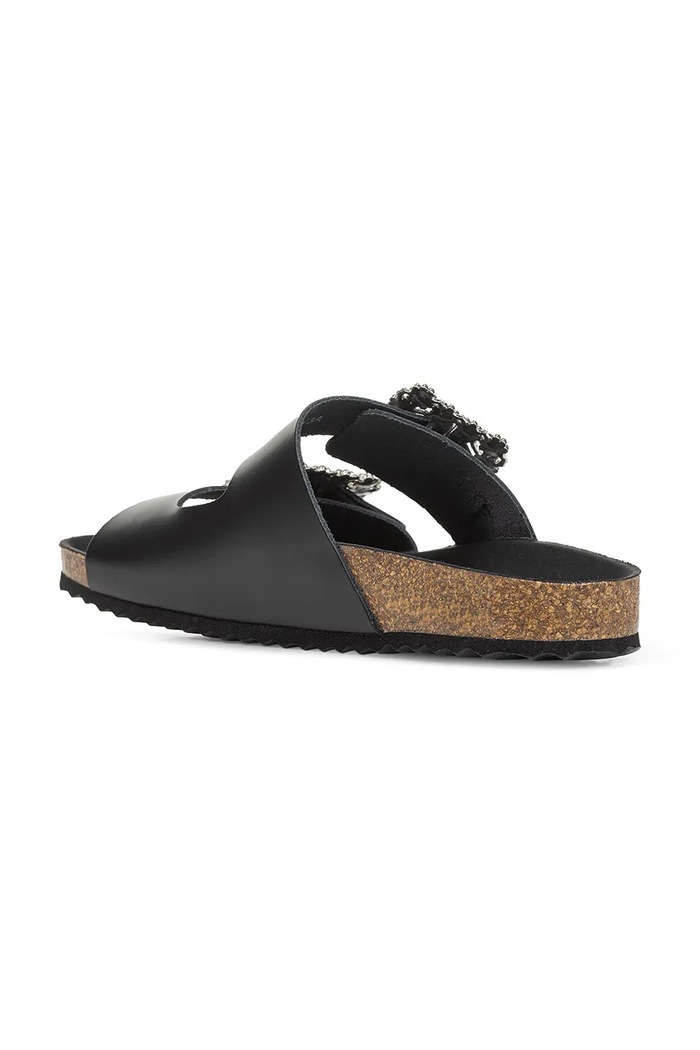 Geox ciabatte slide in pelle D BRIONIA R nero D45Y3A.000T5.C9999