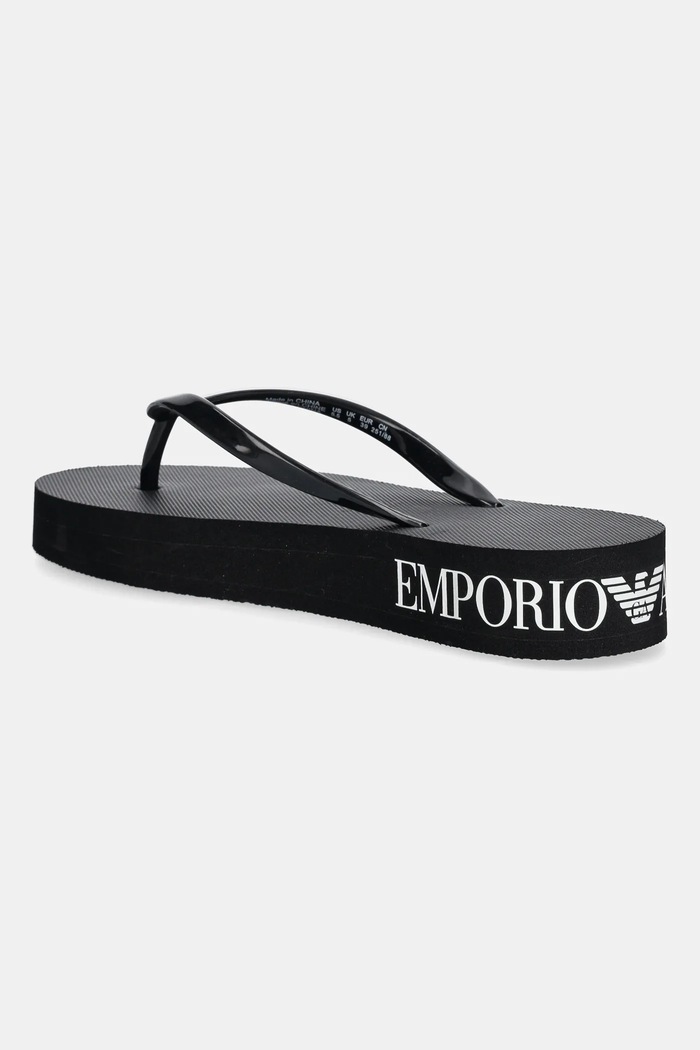 Boty Žabky Emporio Armani Underwear XVQS09.XN118.00002 černá