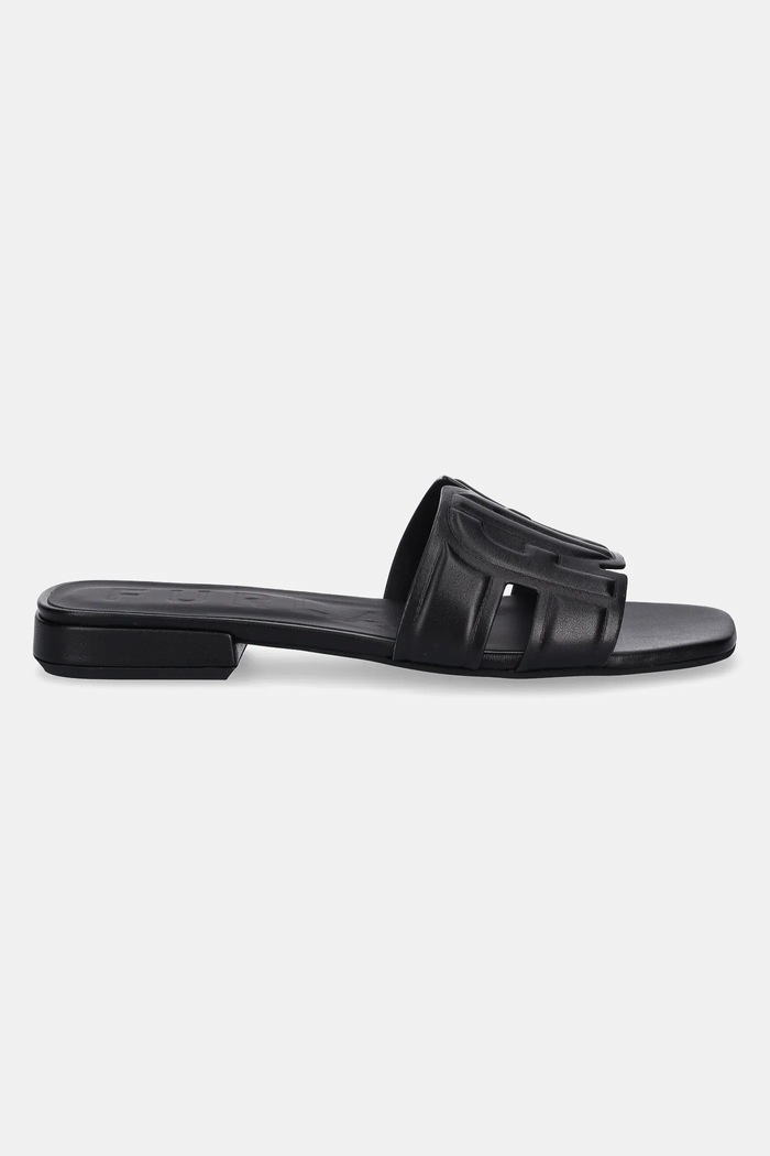 Kožené pantofle Furla Summer Mule YJ34SUM.X30000.O6000 černá SS25
