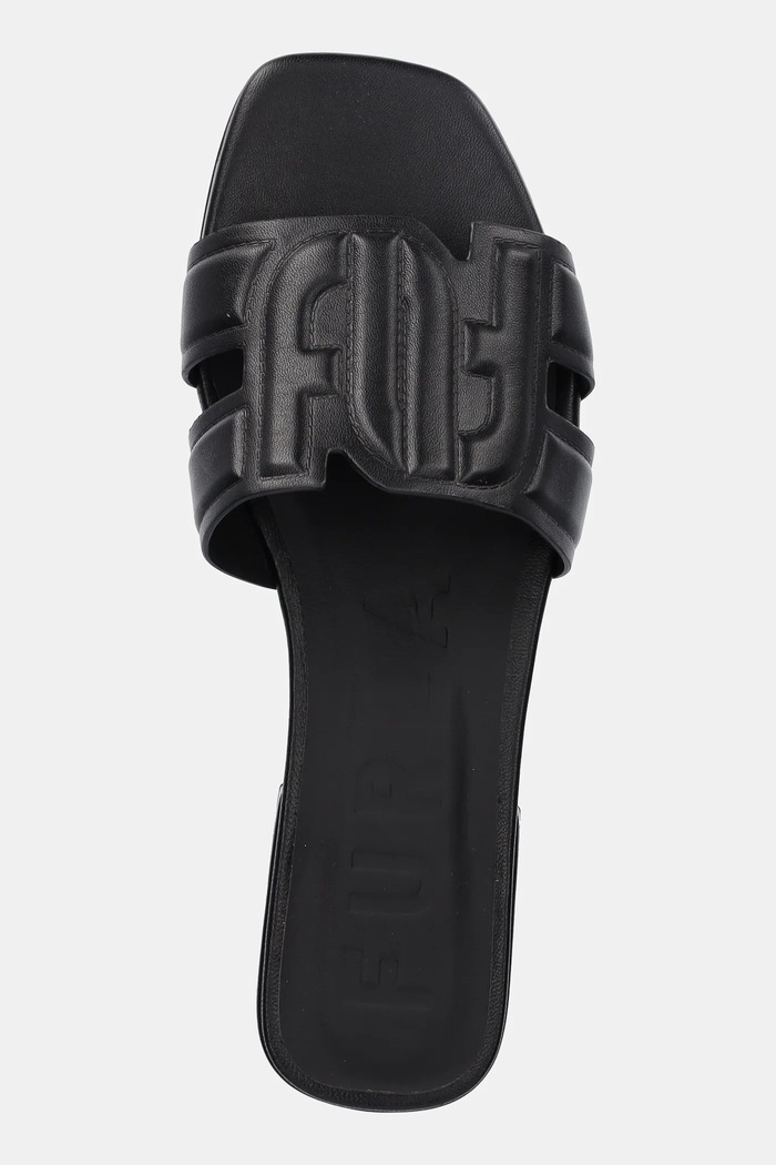 Kožené pantofle Furla Summer Mule černá YJ34SUM.X30000.O6000