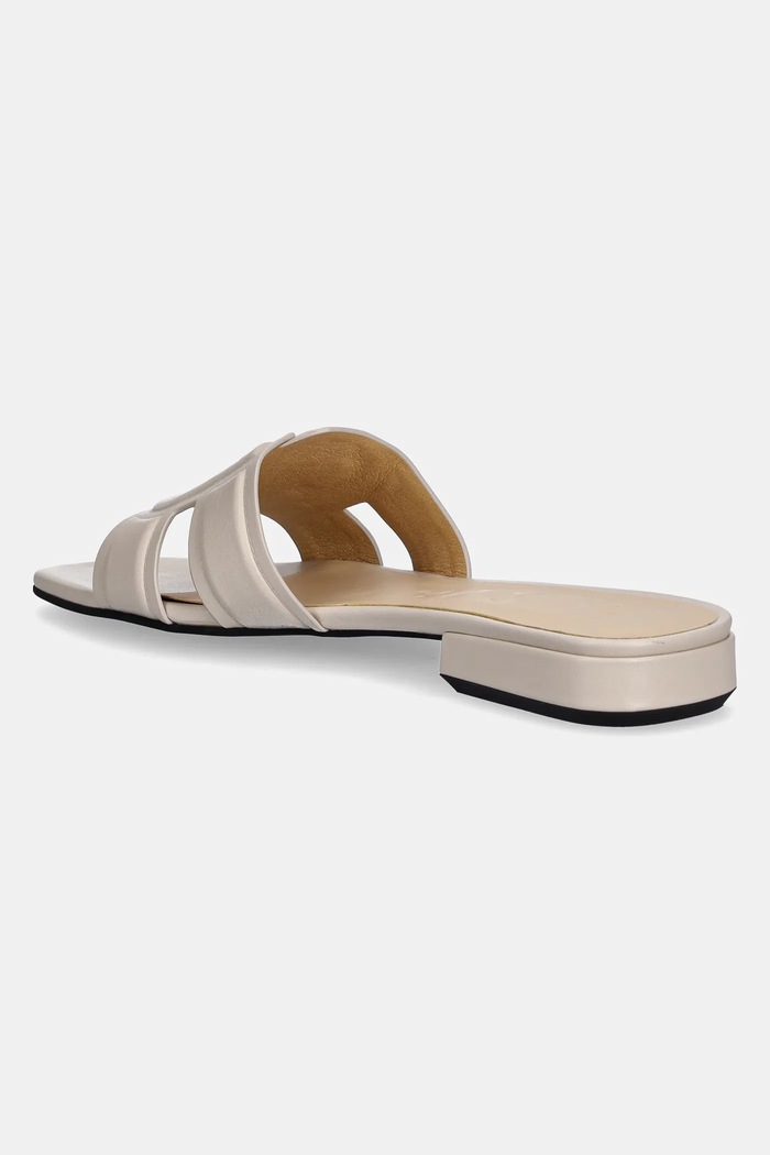 Obuwie Furla Klapki skórzane Summer Mule YJ34SUM.X30000.1704S beżowy