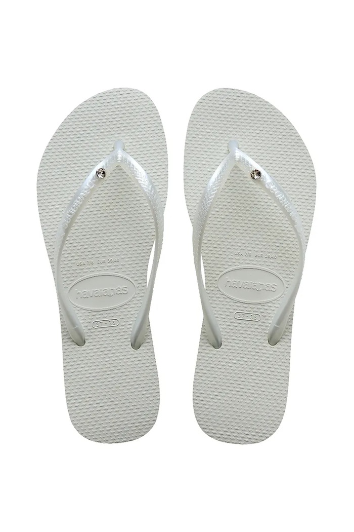 Šľapky Havaianas SLIM plochý biela 4145651.0001