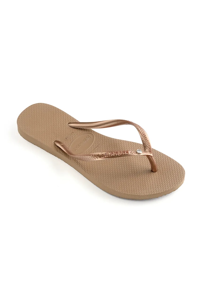 Obuv Šľapky Havaianas SLIM 4145651.3581 zlatá