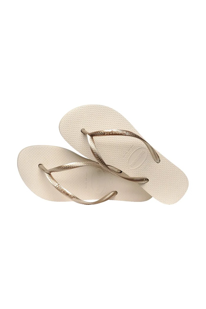 Šľapky Havaianas SLIM FLATFORM 4144537.0121 béžová
