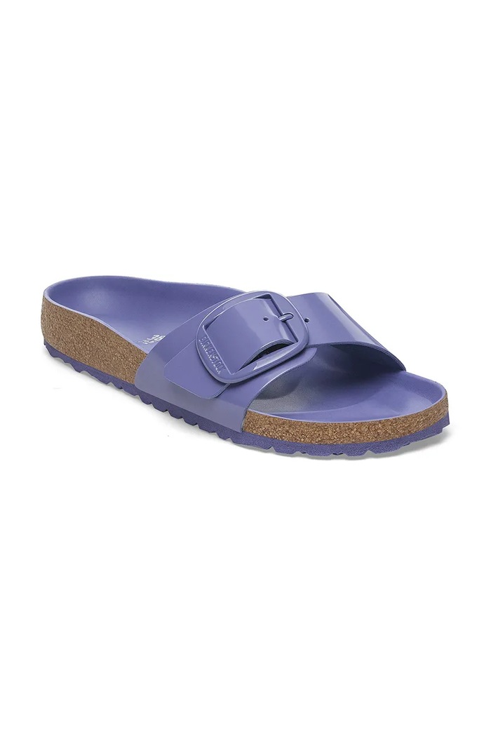 Шкіряні шльопанці Birkenstock Madrid Big Buckle 1029427 фіолетовий SS25