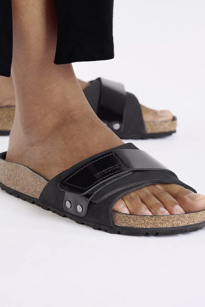 Birkenstock klapki nubukowe Oita 1029313