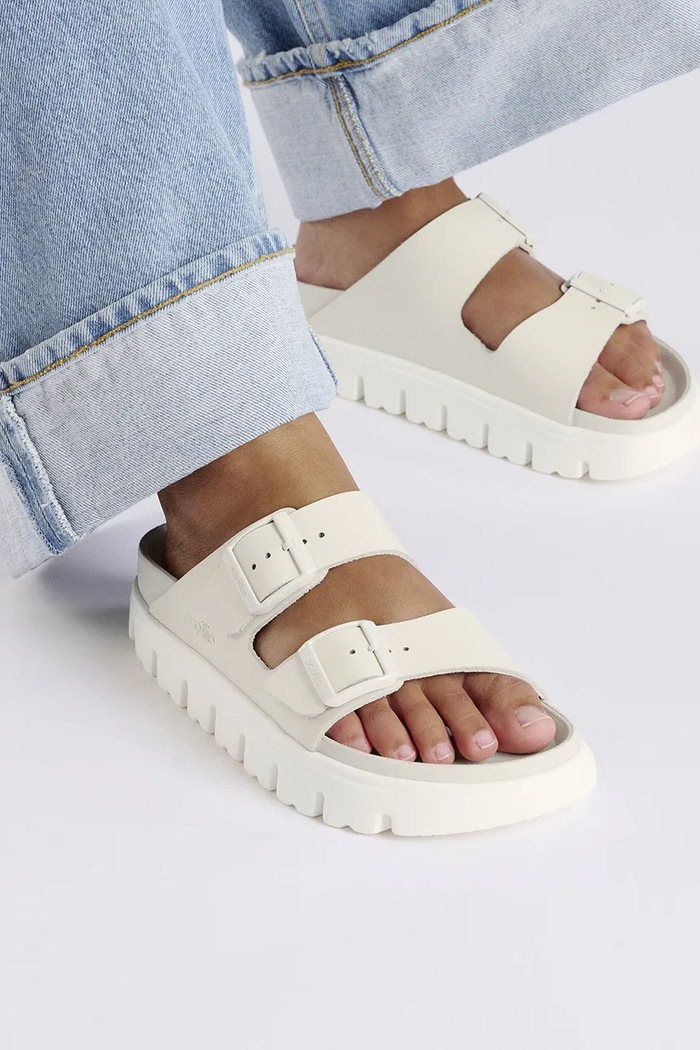 Birkenstock klapki skórzane Arizona Chunky Exq Birkenstock x Papillio 1029067