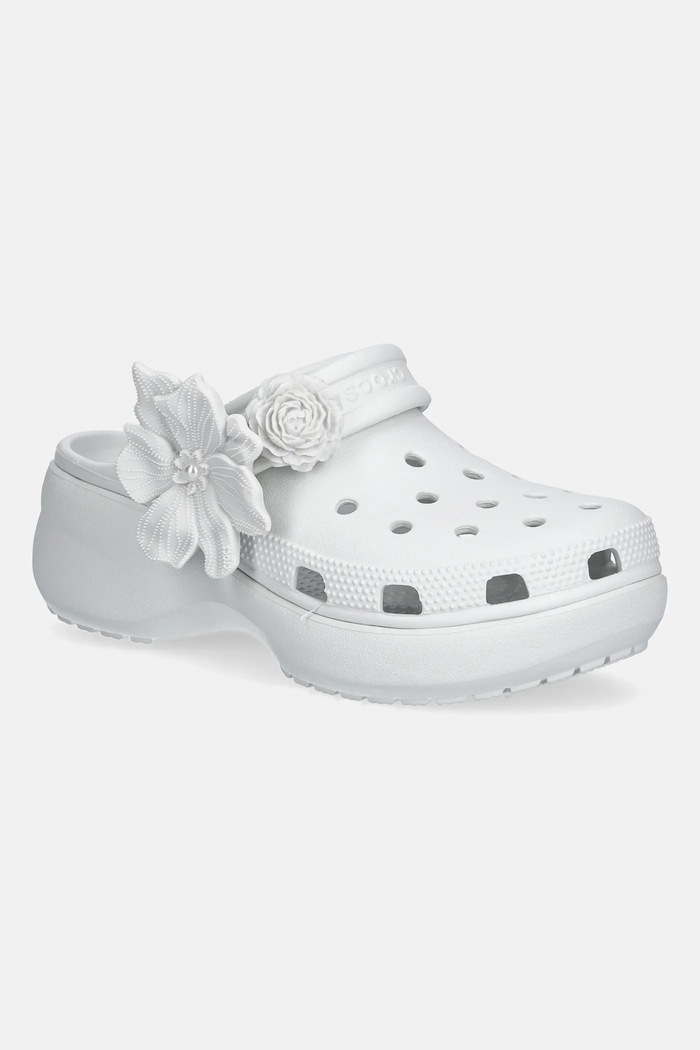Crocs Natikače Crocs Classic Platform Bouquet Clog siva 211292.1NK