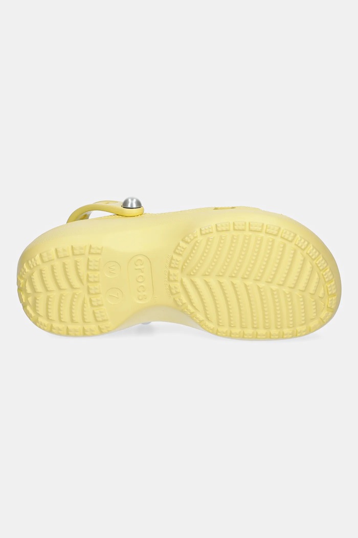 Papuci Classic Platform Pearl Clog Crocs galben 211231.78R