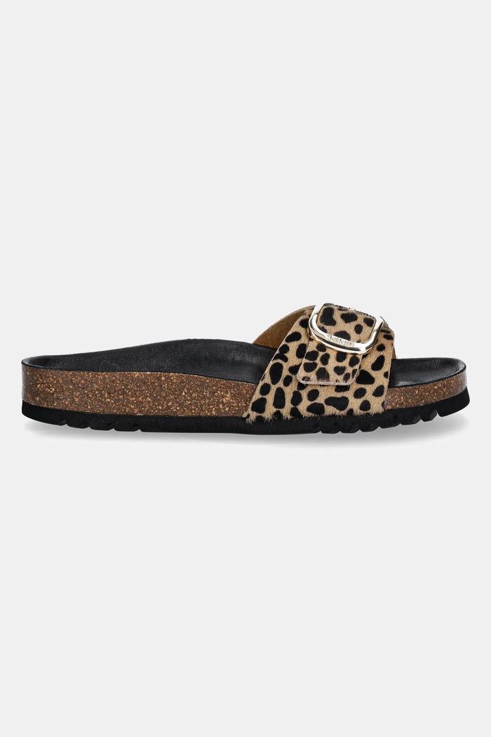 Kožené pantofle Scholl KATHLEEN F300641850 hnědá SS26