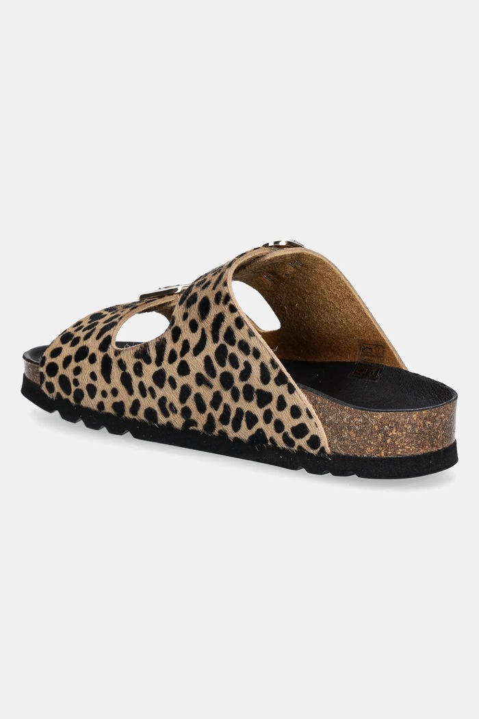Scarpe Scholl ciabatte slide in pelle NOELLE F300671850 marrone