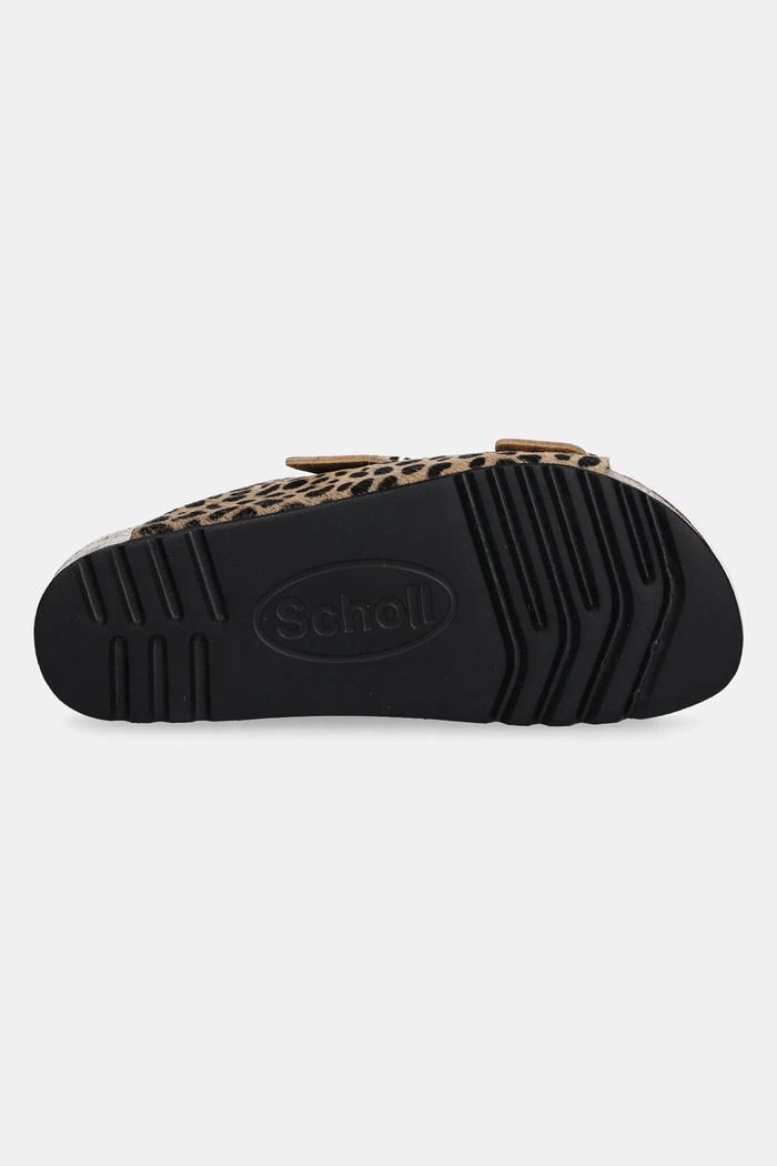 Scholl ciabatte slide in pelle NOELLE F300671850 marrone