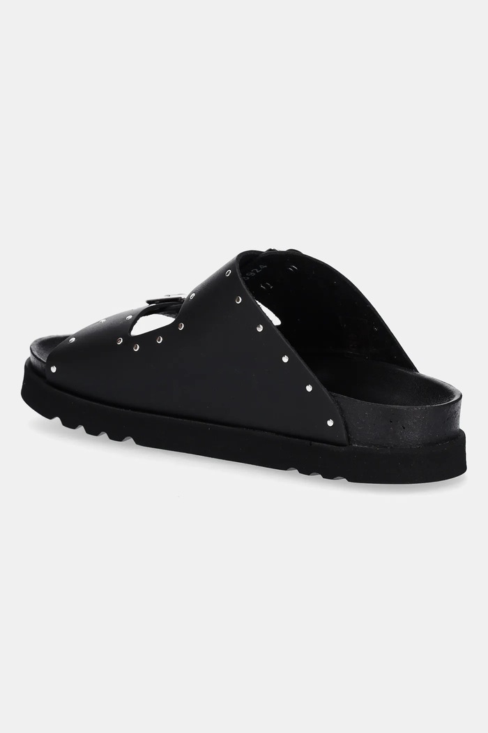 Scarpe Scholl ciabatte slide in pelle BEATRIZ F306131004 nero