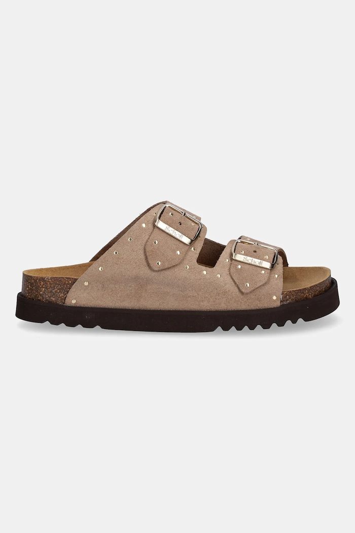 Scholl klapki zamszowe BEATRIZ F315922555 beżowy SS26