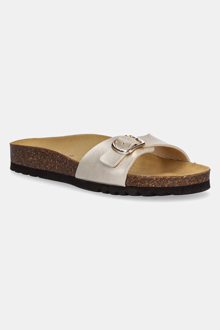 Scholl papucs ESTELLE szintetikus bőr bézs F321572329