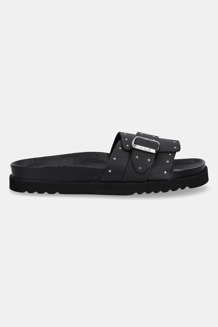 Scholl ciabatte slide in pelle JOYCE F322421004 nero SS25