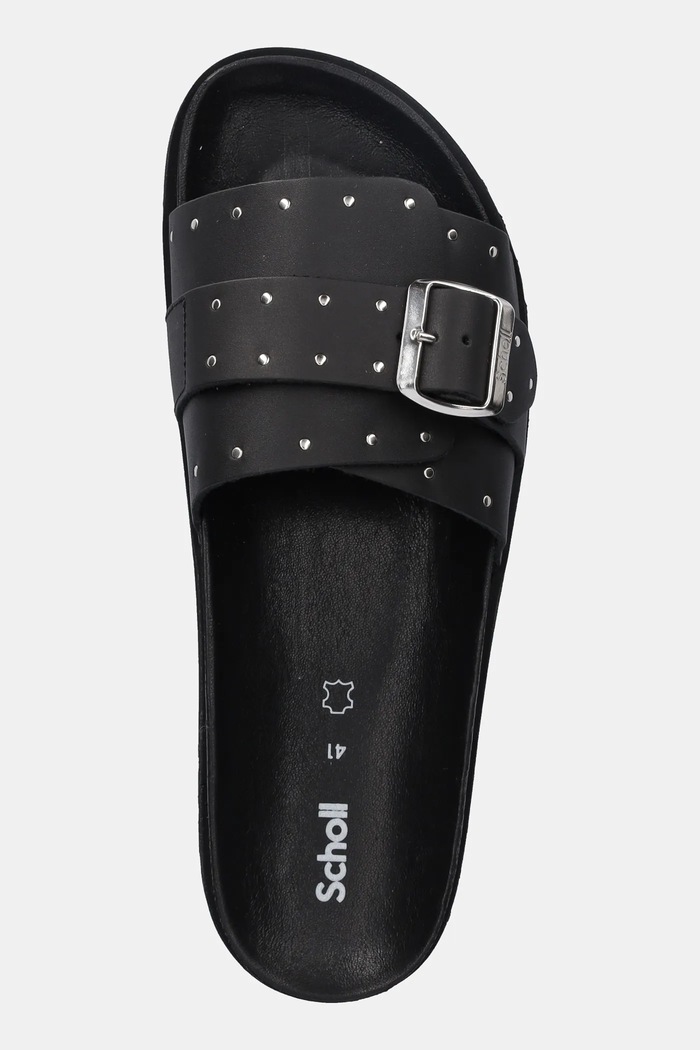 Scholl ciabatte slide in pelle JOYCE nero F322421004