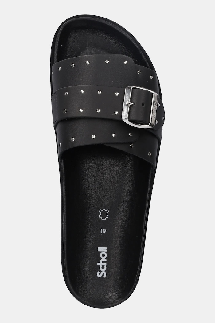 Scholl ciabatte slide in pelle JOYCE nero F322421004