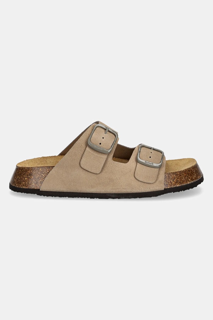 Semišové pantofle Scholl NOELLE F322692361 hnědá SS25