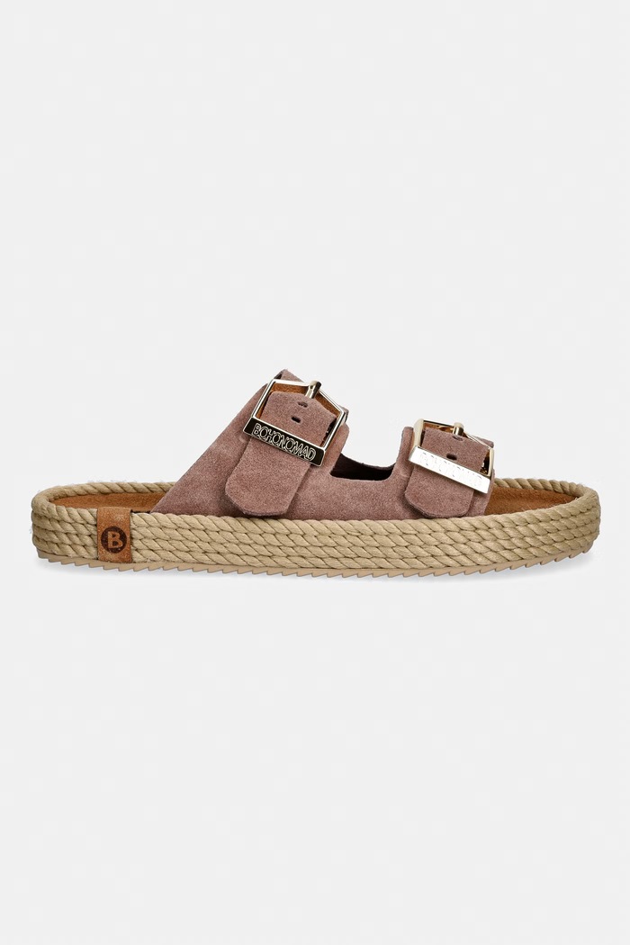 Bohonomad šľapky espadrilkové dámske semišové Sydney SYD.12 hnedá SS26