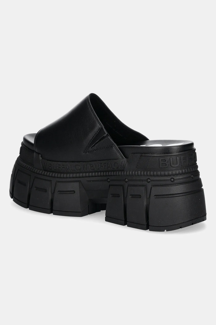 Obuwie Buffalo klapki Gospher Mule 1602263.BLK czarny
