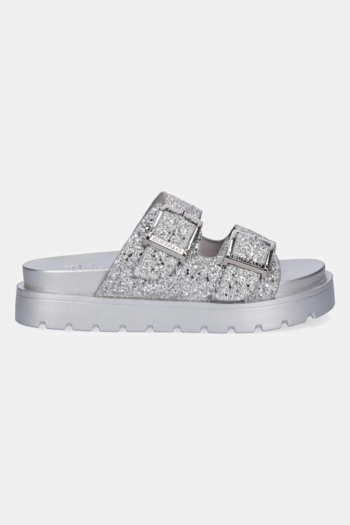 Παντόφλες Buffalo Raya Ari Glam 1602284.SLV ασημί SS26