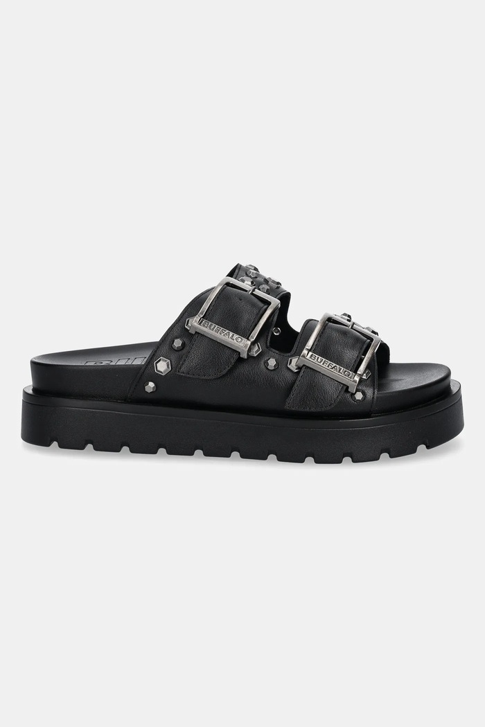 Buffalo klapki Raya Ari Stud 1602290.BLK czarny SS25
