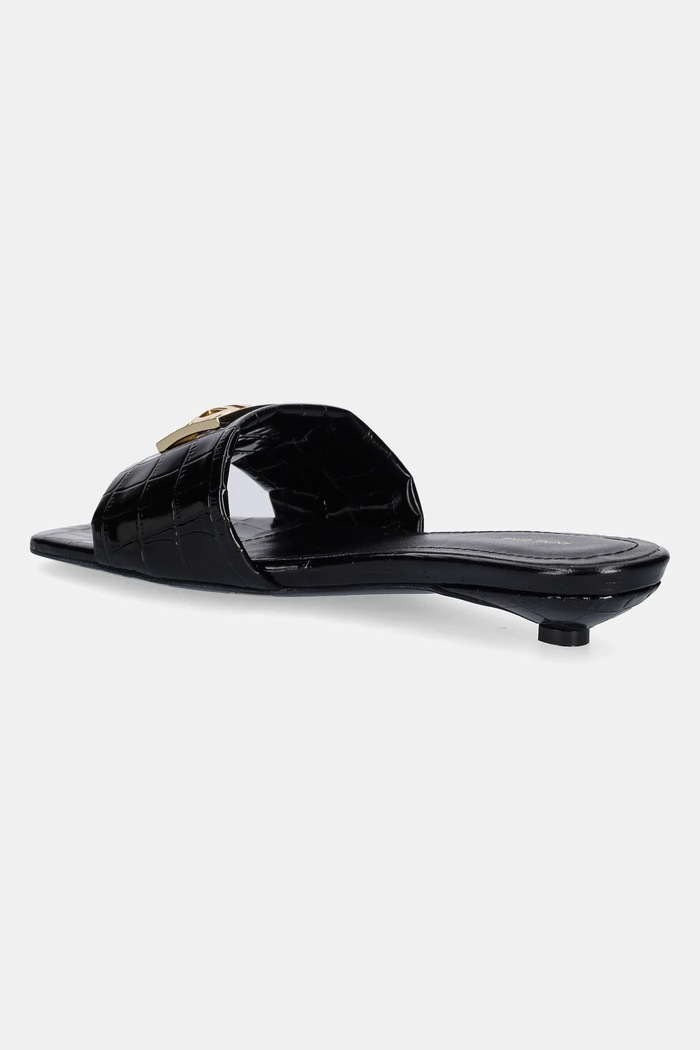 Obuća Kožne natikače Anine Bing Ria Sandals Monogram A.14.10784 crna