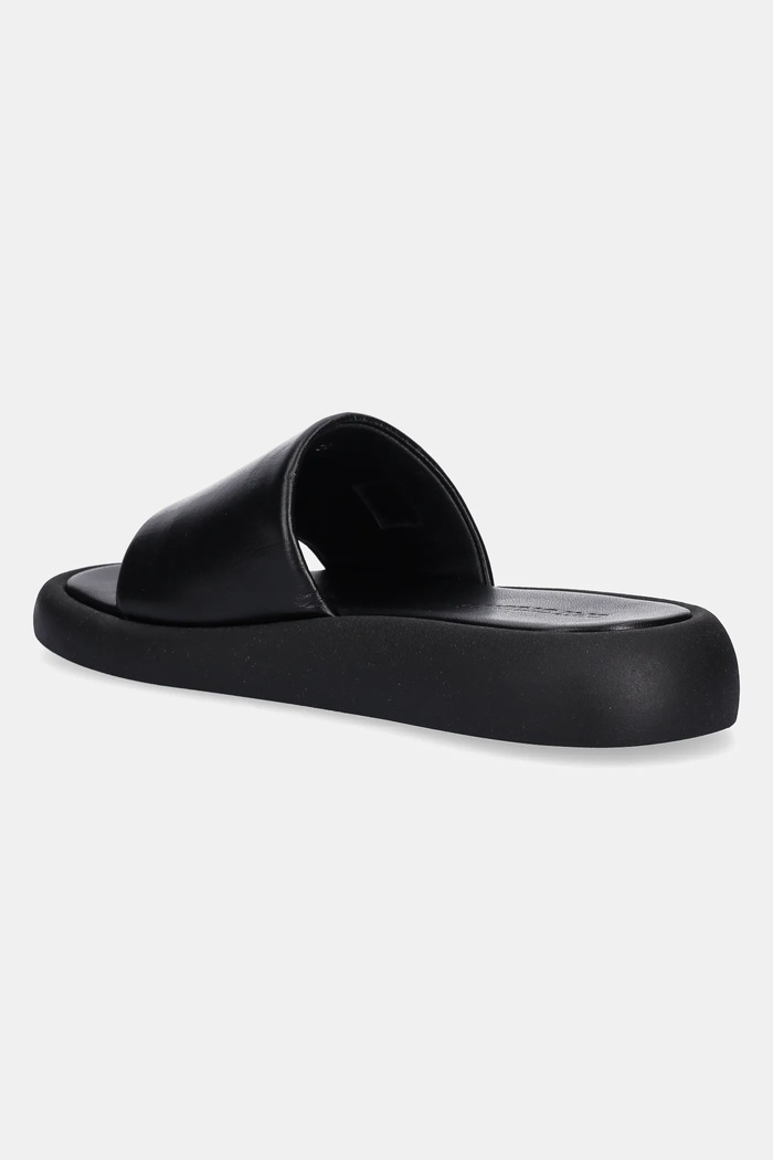 Obuwie Copenhagen Klapki skórzane Leather CPH773 czarny