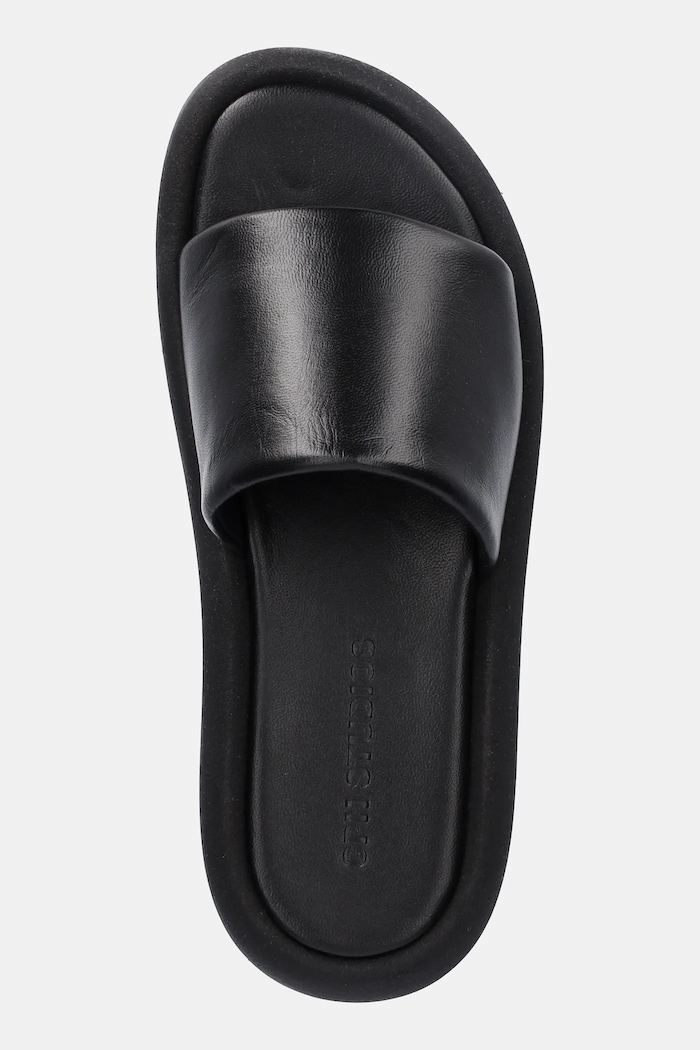 Klapki skórzane Leather Copenhagen CPH773 czarny